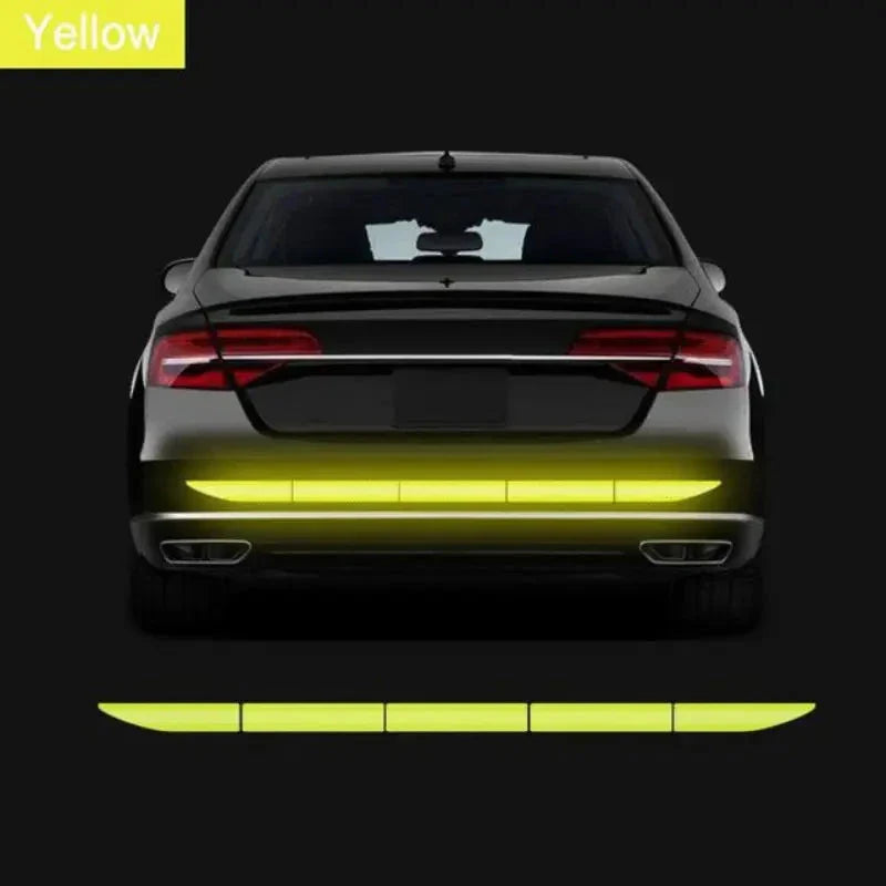 1 Set Reflective Warning Safety Tape – Car Trunk Anti-Collision Strips for Vehicle Protection