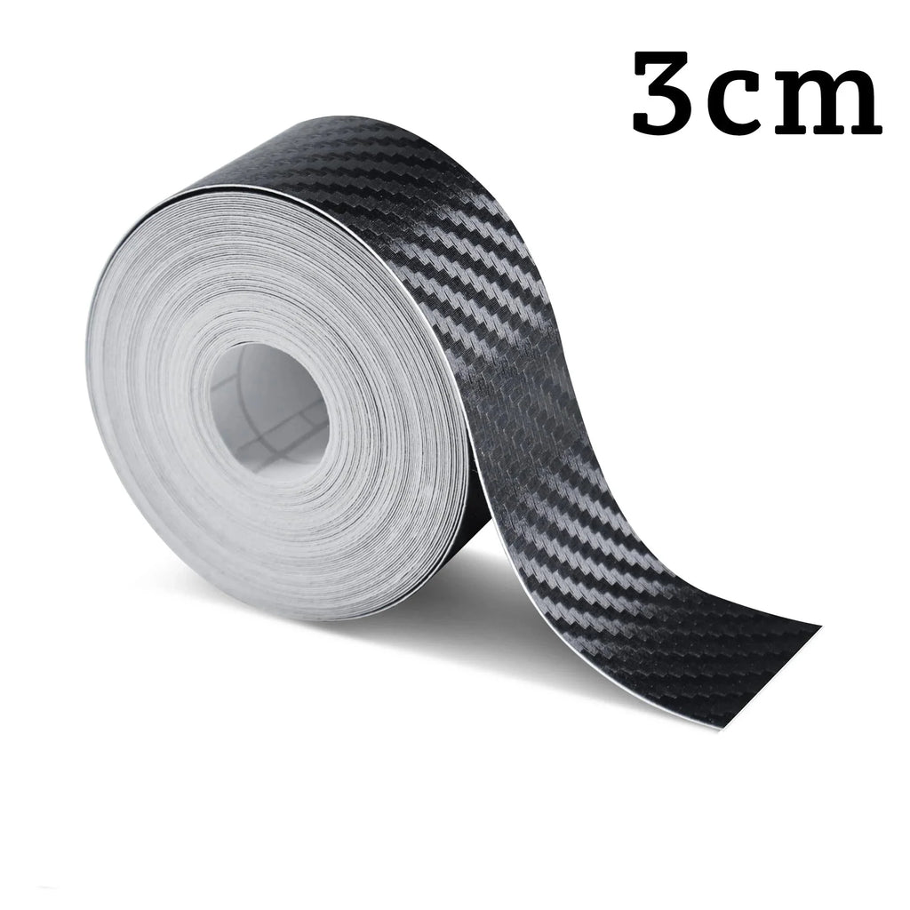 1-10m Nano Carbon Fiber Car 3D Tape Sticker Door Mirror Paste Protector Strip DIY Protection Protective Film Waterproof Adhesive