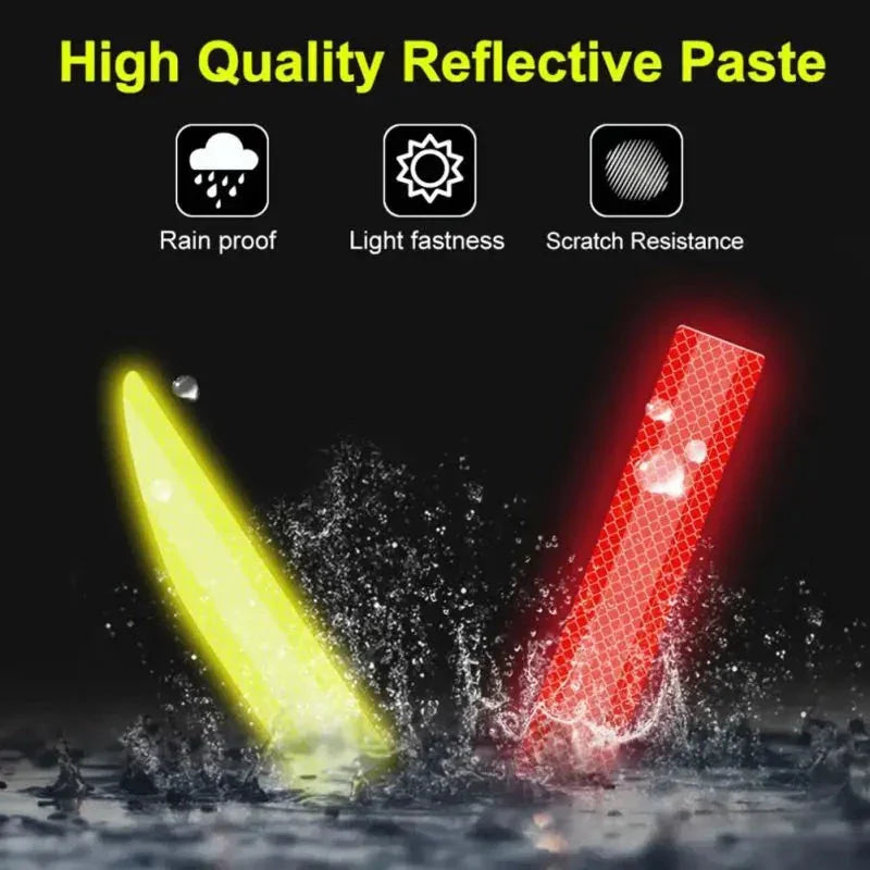 1 Set Reflective Warning Safety Tape – Car Trunk Anti-Collision Strips for Vehicle Protection